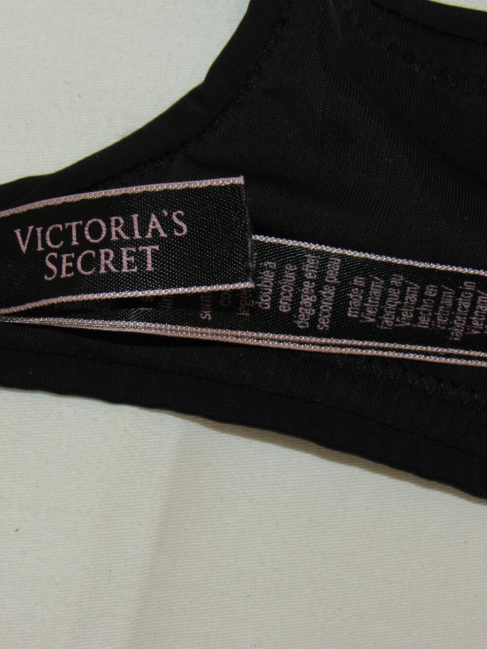 Victoria's Secret Black T-Shirt Lightly LIned Scoop Demi Bra 38DD - Picture 10 of 10